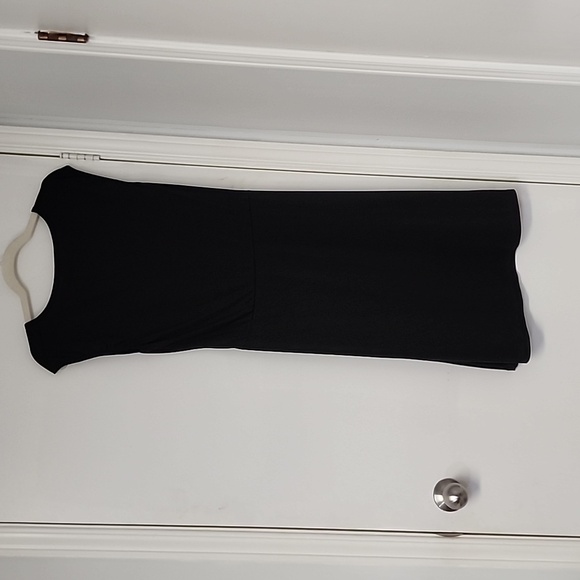 Rk black stretchy sleeveless dress, large - Picture 3 of 4
